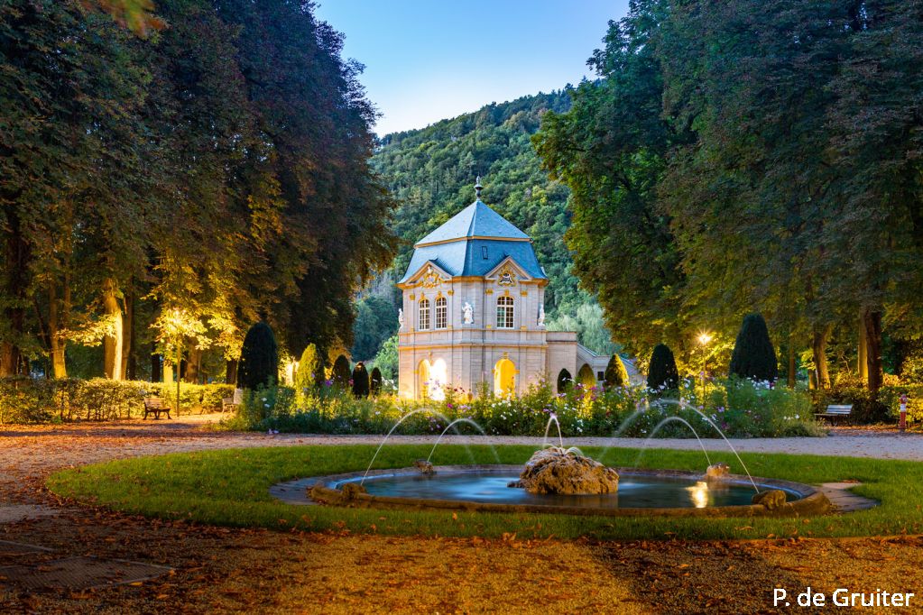 Le pavillon Rococo dans le parc historique d’Echternach