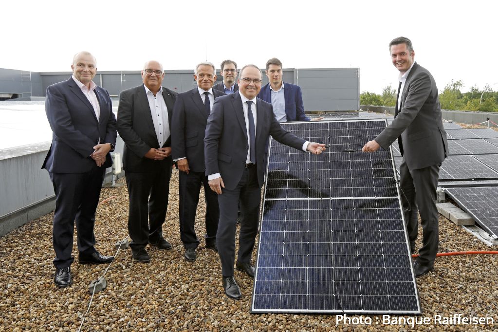  Banque Raiffeisen inaugure le premier projet photovoltaïque 100% made in Luxembourg